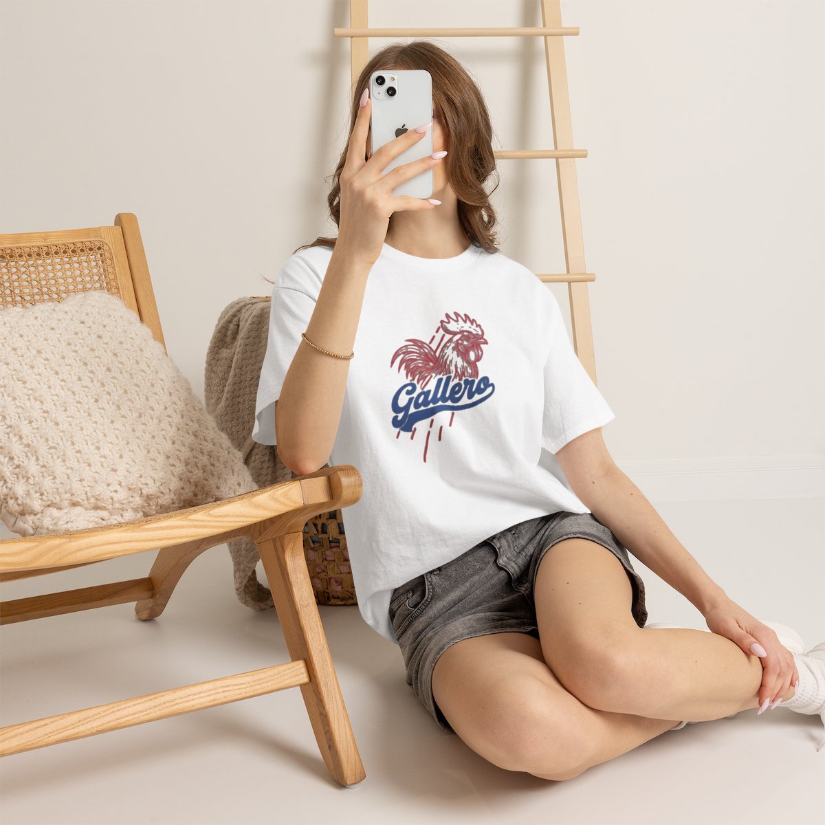 Baseball Tee — “Gallero” Vintage Baseball Script T‑Shirt